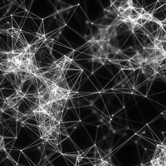 Network connections abstract digital structure
