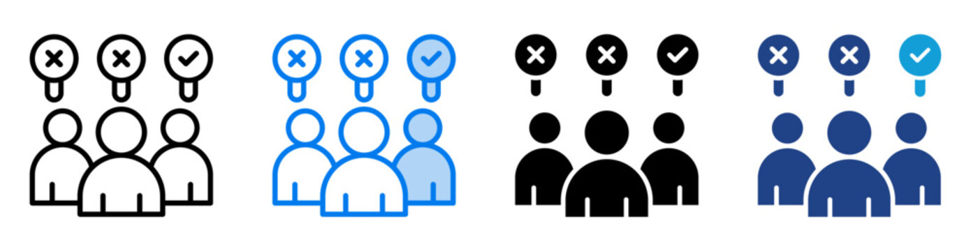 Selection icon set multiple style collection