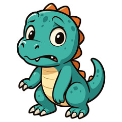 cartoon dinosaur mascot illustrations