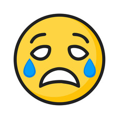 annoyed face icon sign vector
