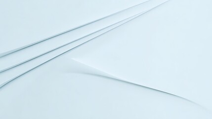 Minimalist light blue planes and curves