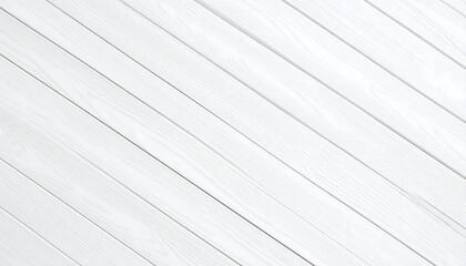 Obraz premium White wood planks diagonal pattern