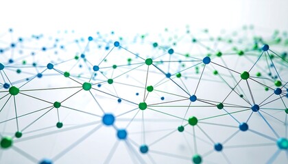 Abstract network of interconnected nodes