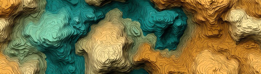 Obraz premium Seamless Abstract textures in blue, beige, and orange hues, perfect for creative projects.