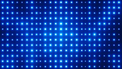 Blue LED light wall