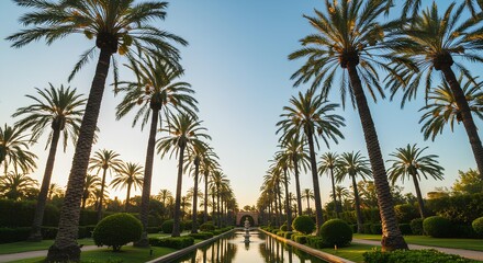 palm trees on the beach