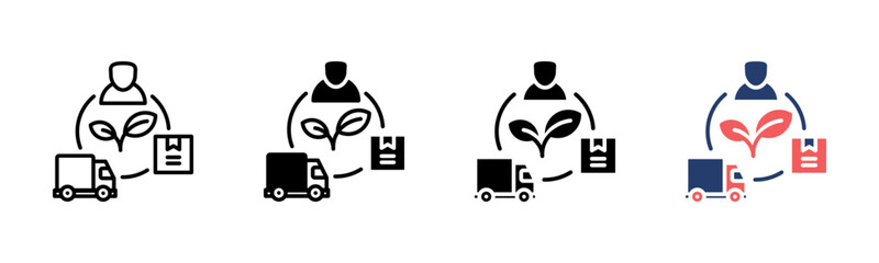 Supply icon sheet multiple style collection