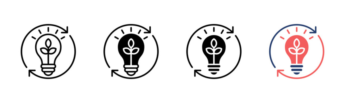 Innovation icon sheet multiple style collection