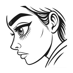 vector illustration of a woman