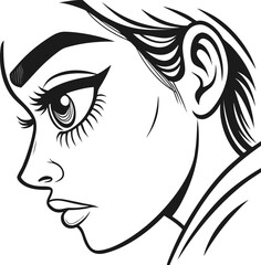 black and white illustration