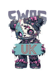 Streetwear design for tshirt, brutalism, urban street style, streetwear clothing design for print