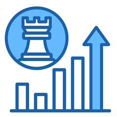Growth Strategy  Icon Element For Design
