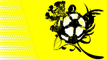 soccer futbol tattoo background illustration in vector art