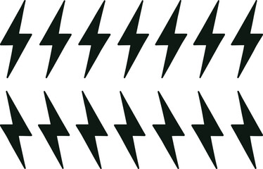 Dark lightning bolts pattern energy power