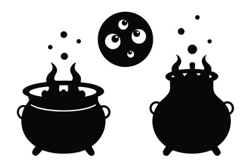 vector-elements-of-bubbling-cauldrons-with-green-s.eps