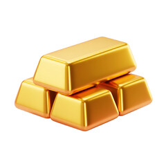 Shiny gold bullion bars stacked pyramid style representing wealth, investment, and financial success.