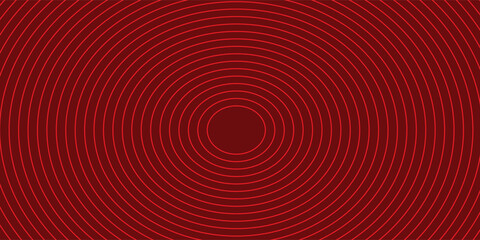 Modern abstract red background with circle lines. Geometric stripe line art design for poster, brochure, cover, website, header, web banner, presentation. VECTOR ILLUSTRATION