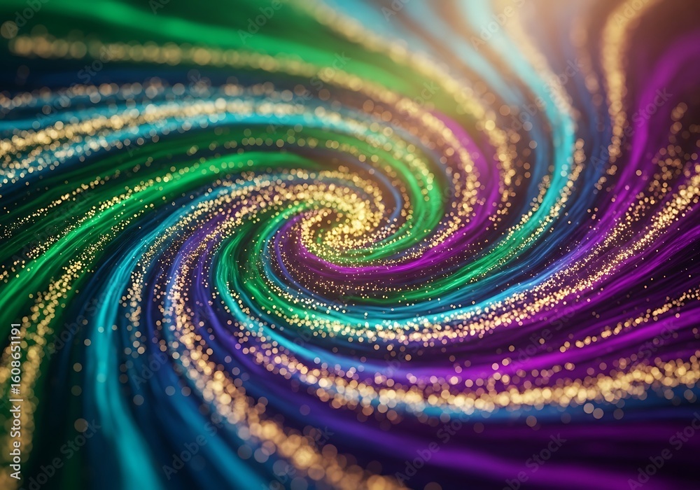 Fototapete abstract swirl of colorful lights creating a mesmerizing visual effect