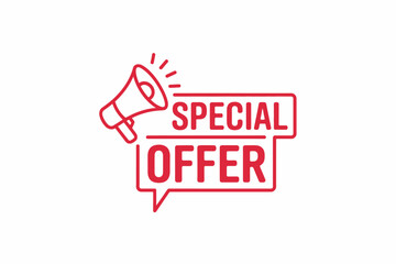 Special Offer Promotion: An eye-catching graphic that displays a vibrant special offer announcement with a megaphone, representing a call to action.