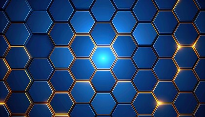 Abstract hexagon pattern background