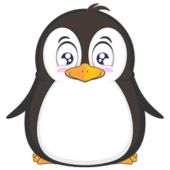 penguin happy face cartoon cute