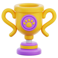 Trophy 3D Illustration