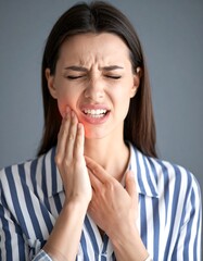 Woman experiencing dental pain