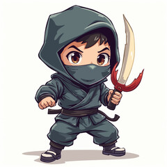 Cute Ninja Japan Character Design