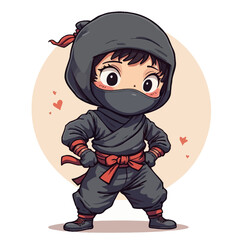 Cute Ninja Japan Character Design