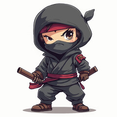 Cute Ninja Japan Character Design