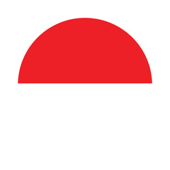 indonesia flag button