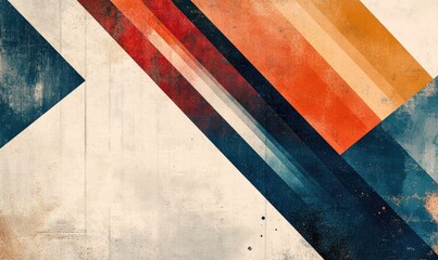 Abstract geometric design with diagonal stripes and textures