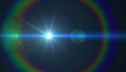Abstract lens flare effect