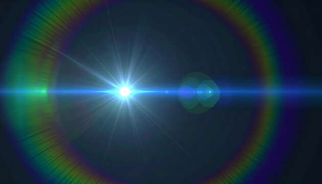 Abstract lens flare effect