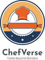 Chefverse logo featuring chef hat and rolling pin emblem