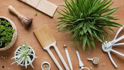 Still life with gardening objects
2