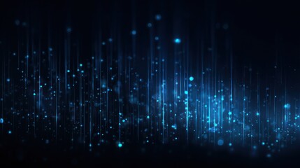 Digital stream of vertical lines with specks floating, creating dynamic movement