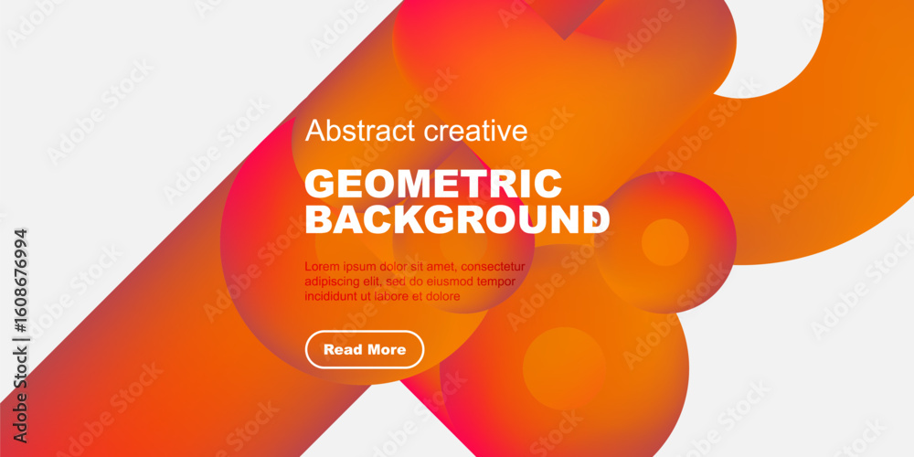 Wall mural dynamic gradients form fluid shapes. text overlay promotes content. modern design evokes energy, vib