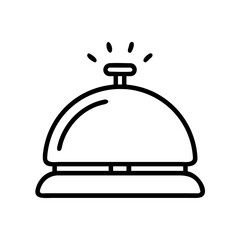 restaurant cloche icon on white background