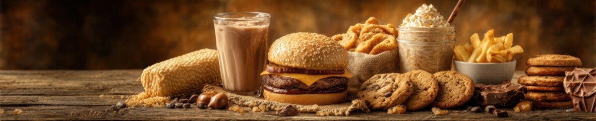 National Junk Food Day Celebration with Premium Assorted Snacks and Indulgent Treats for Summer Social Media Marketing Campaigns Inspired by Independence Day Festivities