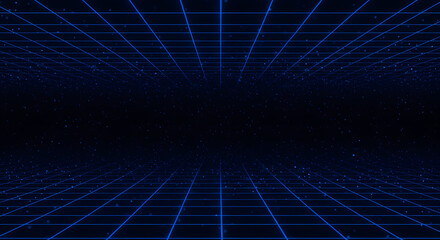 Futuristic Blue Digital Technology Background