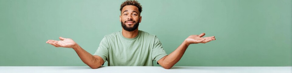 Authentic National Get Out Of The Dog House Day Concept with Young Man Showing Uncertainty, Modern Summer Vibes Inspired by Fathers Day for Social Media Marketing