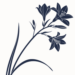 abstract floral background with zephyranthes robusta