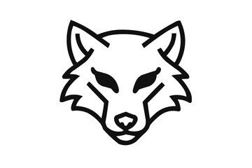 Stylized wolf outline