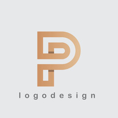 P letter logo vector for various types of businesses and companies. The P letter logo is modern, geometric, and luxurious.