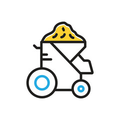 Multi color icon for concrete