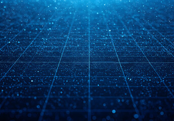 Obraz premium Futuristic Blue Digital Technology Background