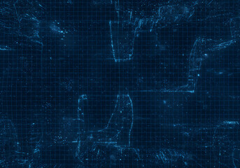 Futuristic Blue Digital Technology Background