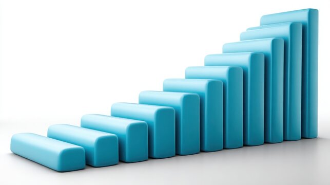 Bar chart depicting momentum analysis with histogram bars illustrating market trends in financial data visualization