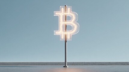 Brightly lit dollar sign representing financial success and cryptocurrency market signals in investment strategies